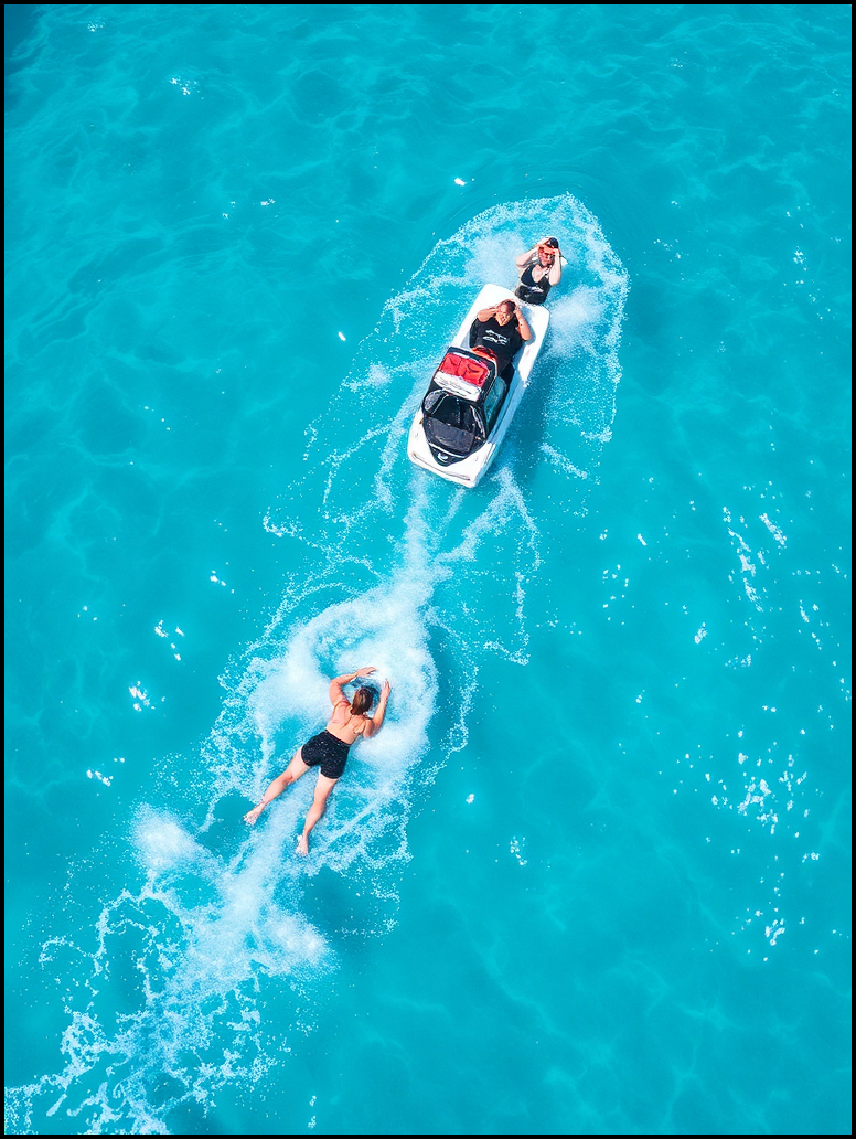 AI-generated artwork titled Aqua Sports.