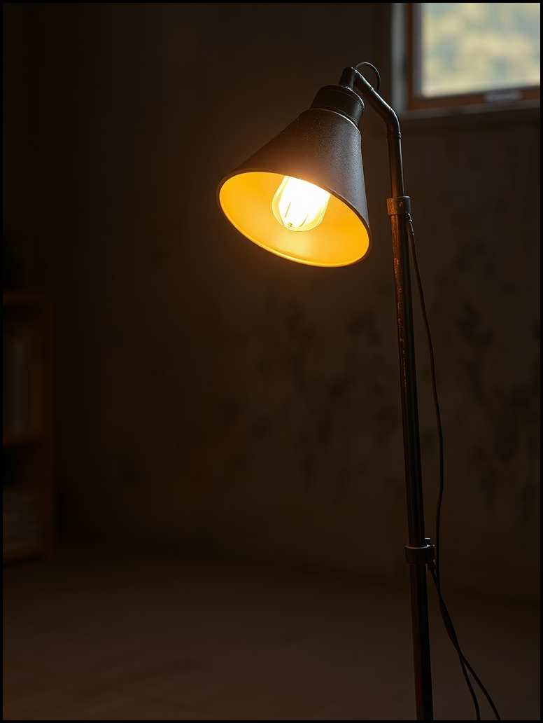 AI-generated artwork titled Warm Lamp.